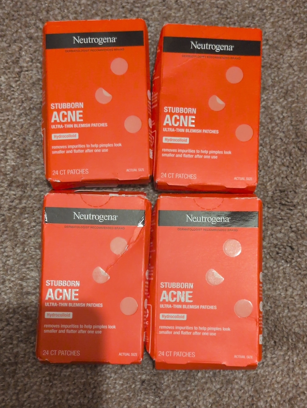 Neutrogena Stubborn Acne Ultra-Thin Blemish Patches — 24 ct (Pack of 4)